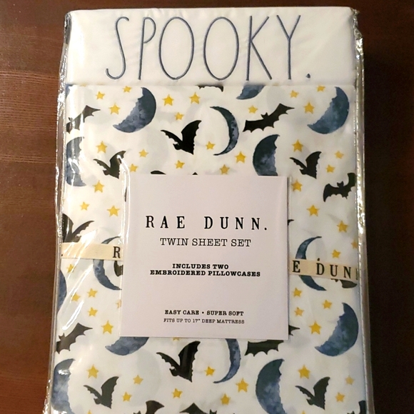 Rae Dunn Other - Rae Dunn Spooky twin sheet set